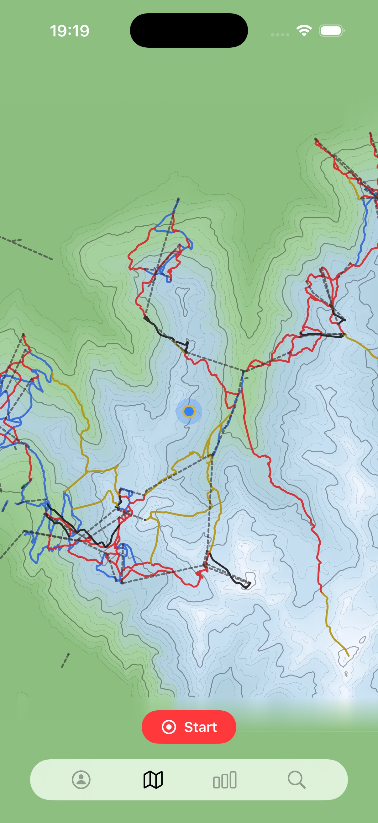 Ligne's piste map for Les 4 Vallées